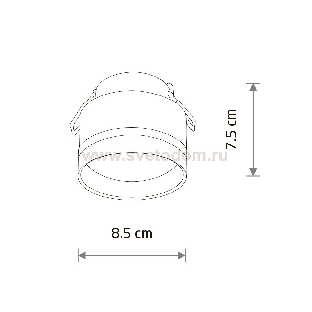 Встраиваемый светильник Nowodvorski Murter White (Cерия Murter, Цвет Белый) арт. 10490