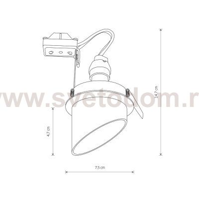 Встраиваемый светильник Nowodvorski Solta Black (Cерия Solta, Цвет Черный) арт. 10491