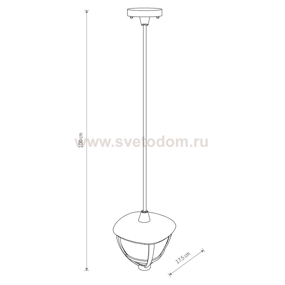 Уличный подвесной светильник Nowodvorski Amelia Black (Cерия Amelia, Цвет Черный) арт. 10496