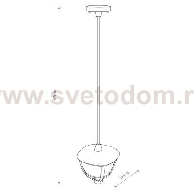 Уличный подвесной светильник Nowodvorski Amelia Black (Cерия Amelia, Цвет Черный) арт. 10496
