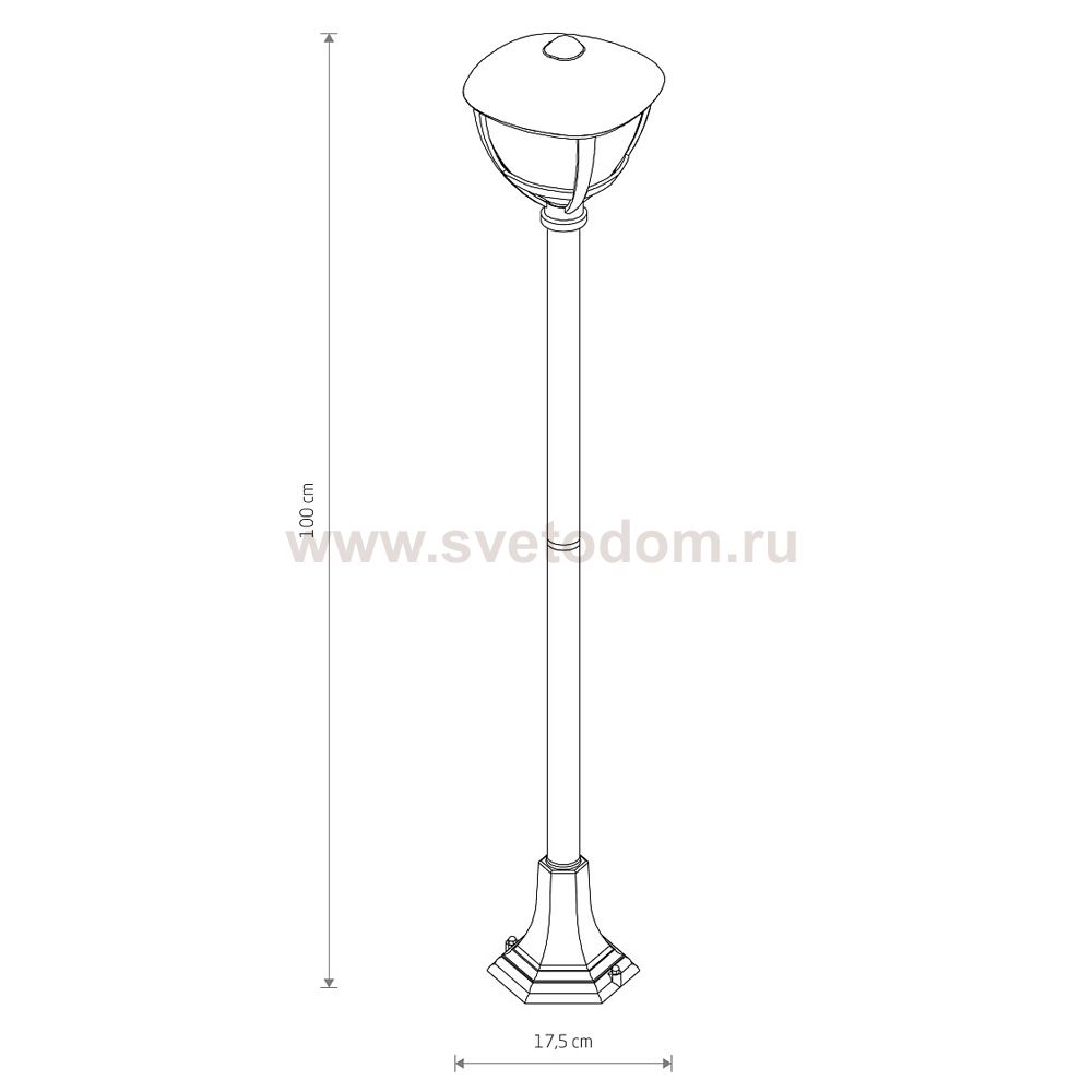 Уличный светильник Nowodvorski Amelia Black (Cерия Amelia, Цвет Черный) арт. 10497