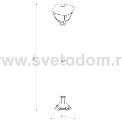 Уличный светильник Nowodvorski Amelia Black (Cерия Amelia, Цвет Черный) арт. 10497