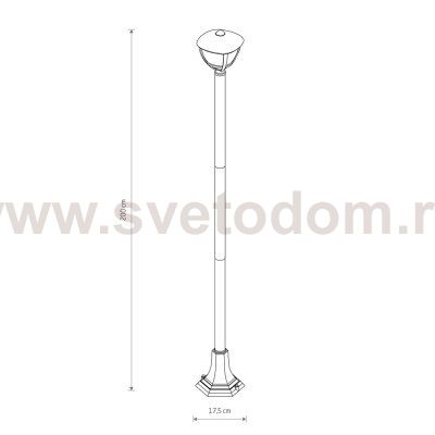 Уличный светильник Nowodvorski Amelia Black (Cерия Amelia, Цвет Черный) арт. 10498