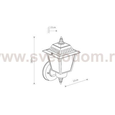 Уличный настенный светильник Nowodvorski Ana Black (Cерия Ana, Цвет Черный) арт. 10499