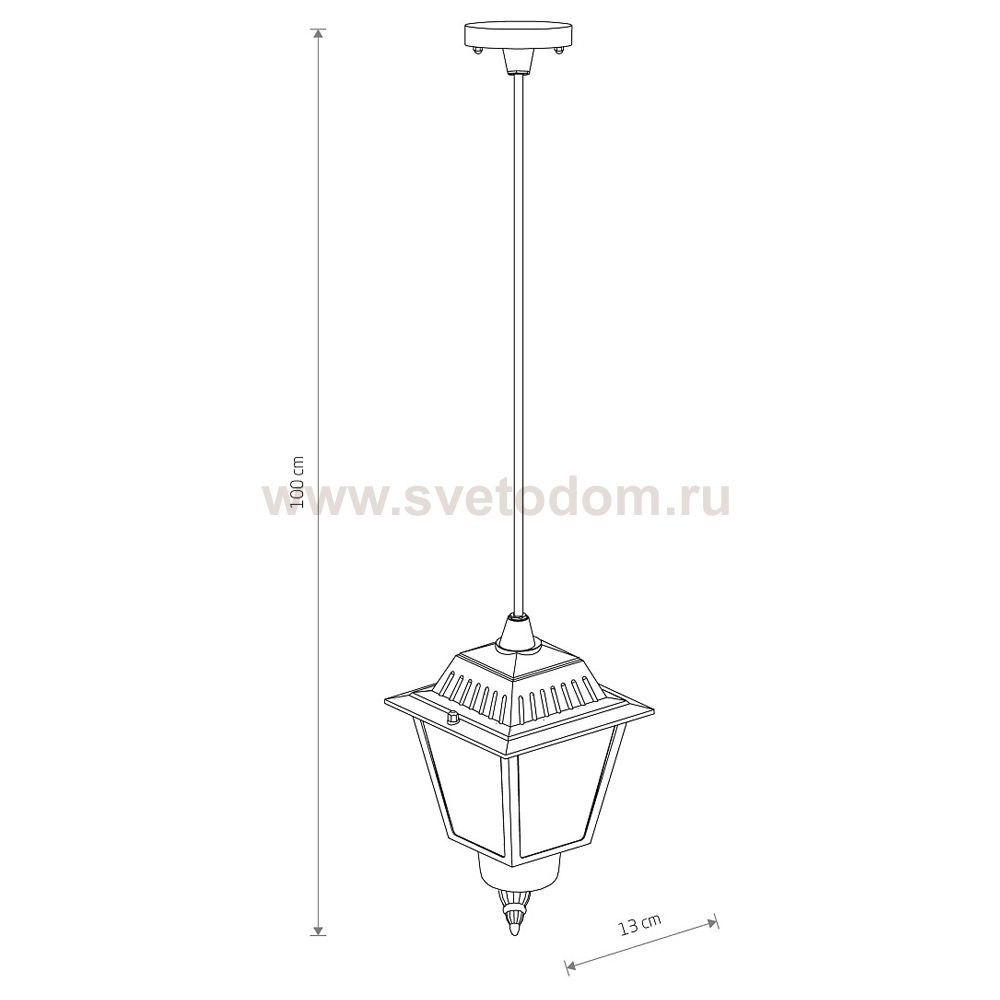 Уличный подвесной светильник Nowodvorski Ana Black (Cерия Ana, Цвет Черный) арт. 10500