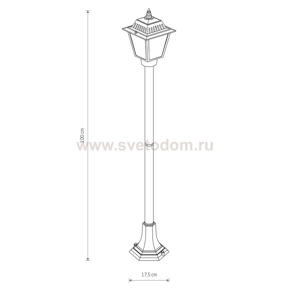 Уличный светильник Nowodvorski Ana Black (Cерия Ana, Цвет Черный) арт. 10501