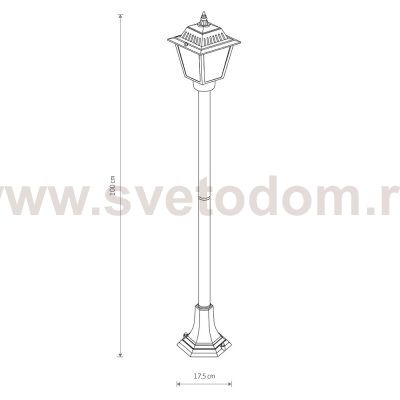 Уличный светильник Nowodvorski Ana Black (Cерия Ana, Цвет Черный) арт. 10501