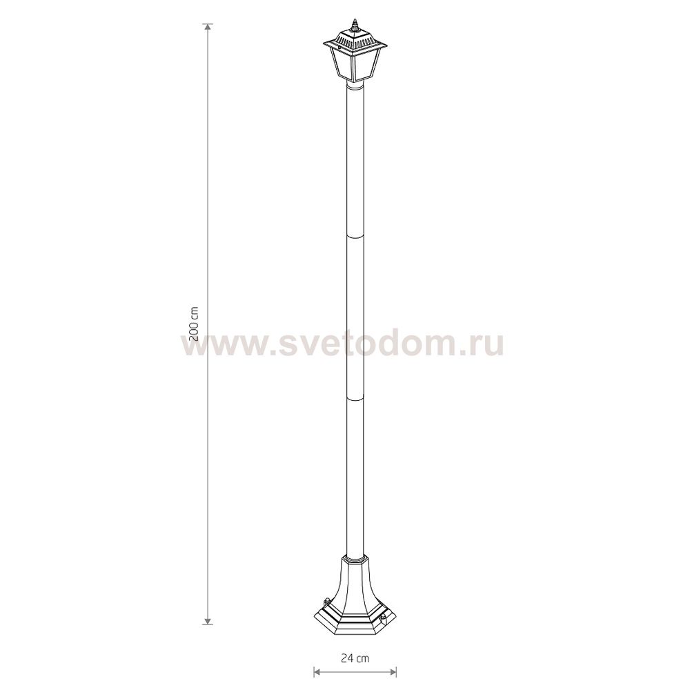 Уличный светильник Nowodvorski Ana Black (Cерия Ana, Цвет Черный) арт. 10502