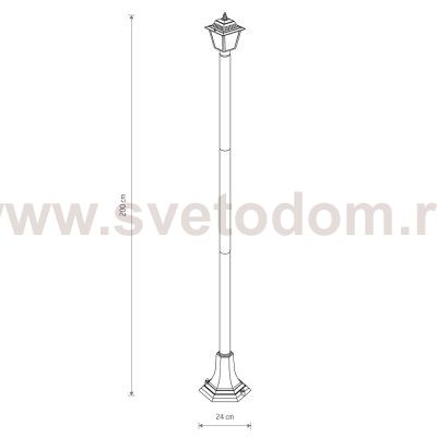 Уличный светильник Nowodvorski Ana Black (Cерия Ana, Цвет Черный) арт. 10502