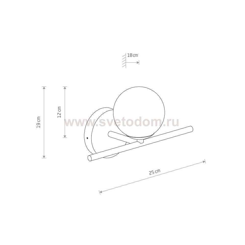 Настенный светильник Nowodvorski Aralia Brass (Cерия Aralia, Цвет Латунь) арт. 10527