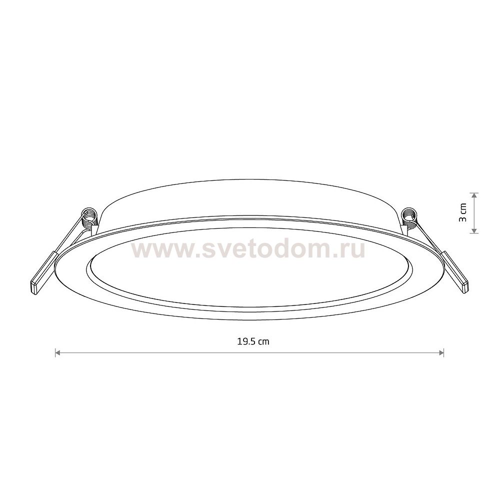 Встраиваемый светильник Nowodvorski Mykonos Led White (Cерия Mykonos Led, Цвет Белый) арт. 10543