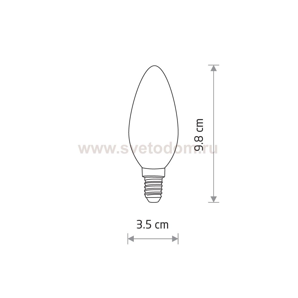 Лампа светодиодная Nowodvorski Bulb Transparent (Cерия Bulb, Цвет Прозрачный) арт. 10589