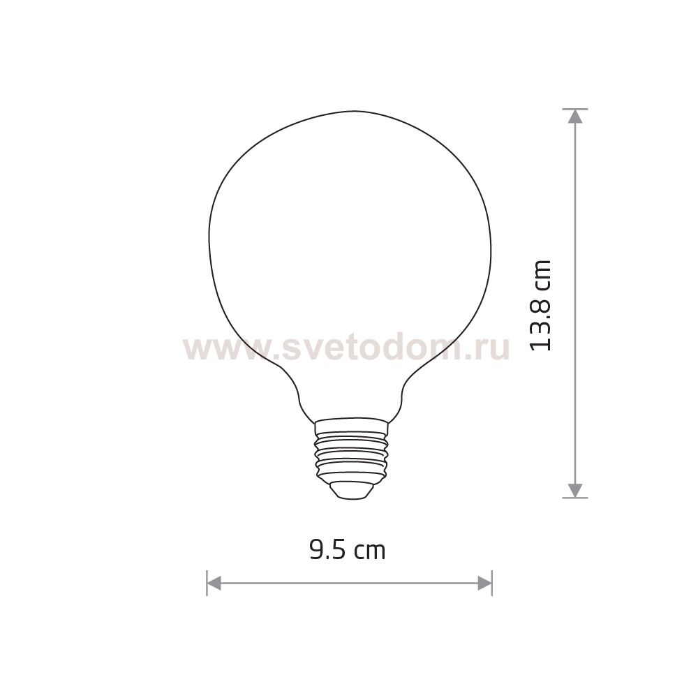 Лампа светодиодная Nowodvorski Vintage Led Transparent (Cерия Vintage Led, Цвет Прозрачный) арт. 10593