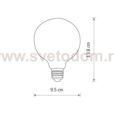 Лампа светодиодная Nowodvorski Vintage Led Transparent (Cерия Vintage Led, Цвет Прозрачный) арт. 10593