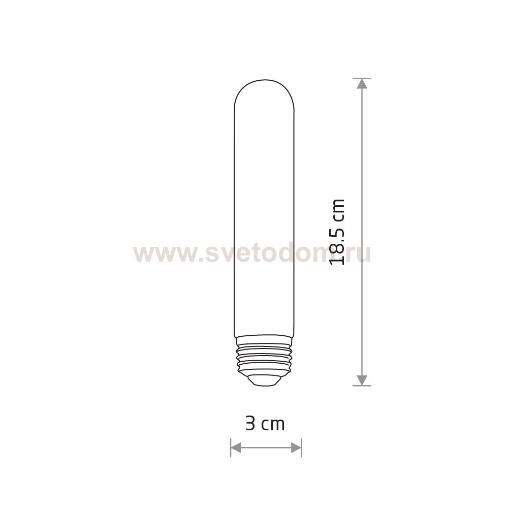 Лампа светодиодная Nowodvorski Vintage Led Transparent (Cерия Vintage Led, Цвет Прозрачный) арт. 10595