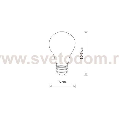 Лампа светодиодная Nowodvorski Vintage Led Transparent (Cерия Vintage Led, Цвет Прозрачный) арт. 10596