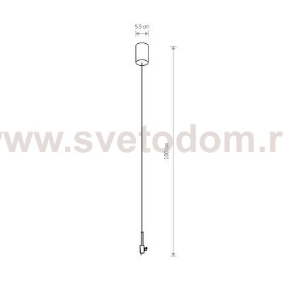 Подвесной комплект для магнитных треков Nowodvorski Lvm Black (Cерия Lvm, Цвет Черный) арт. 10597