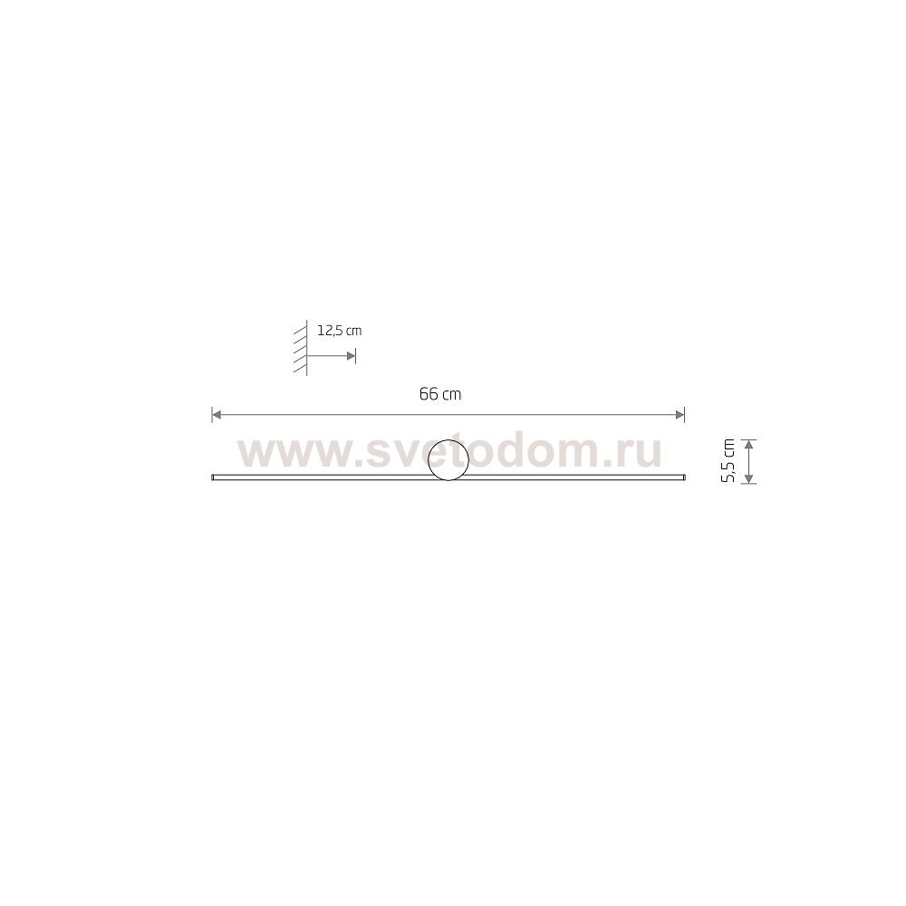 Настенный светильник Nowodvorski Spin Led S Black (Cерия Spin Led S, Цвет Черный) арт. 10620