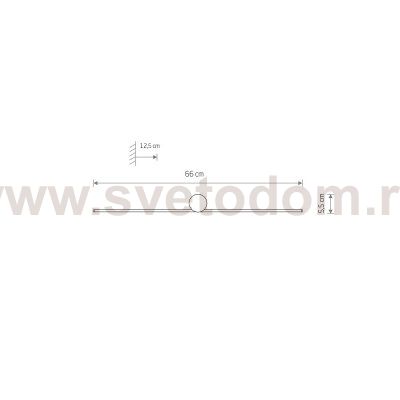 Настенный светильник Nowodvorski Spin Led S Black (Cерия Spin Led S, Цвет Черный) арт. 10620