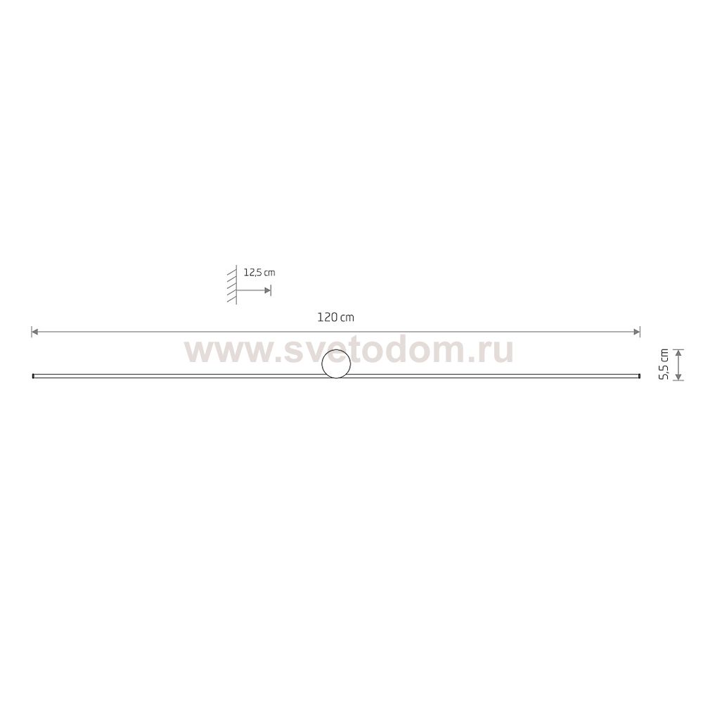 Настенный светильник Nowodvorski Spin Led L Black (Cерия Spin Led L, Цвет Черный) арт. 10622