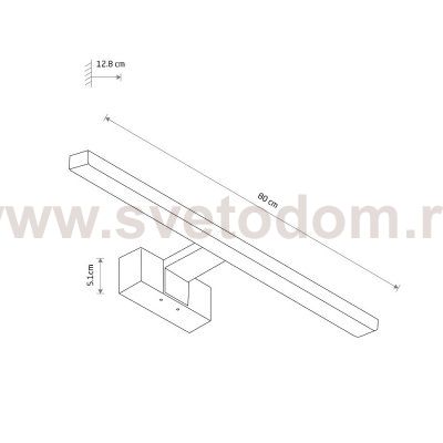 Подсветка для зеркал Nowodvorski Cezanne Led L Black (Cерия Cezanne Led L, Цвет Черный) арт. 10671