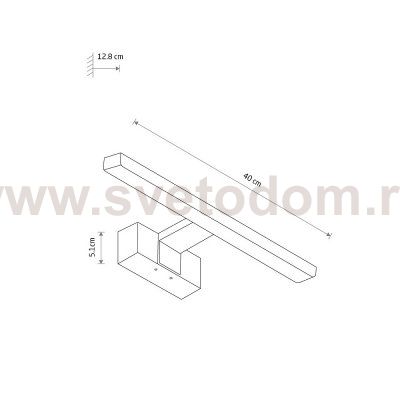 Подсветка для зеркал Nowodvorski Cezanne Led S Chrome (Cерия Cezanne Led S, Цвет Хром) арт. 10680