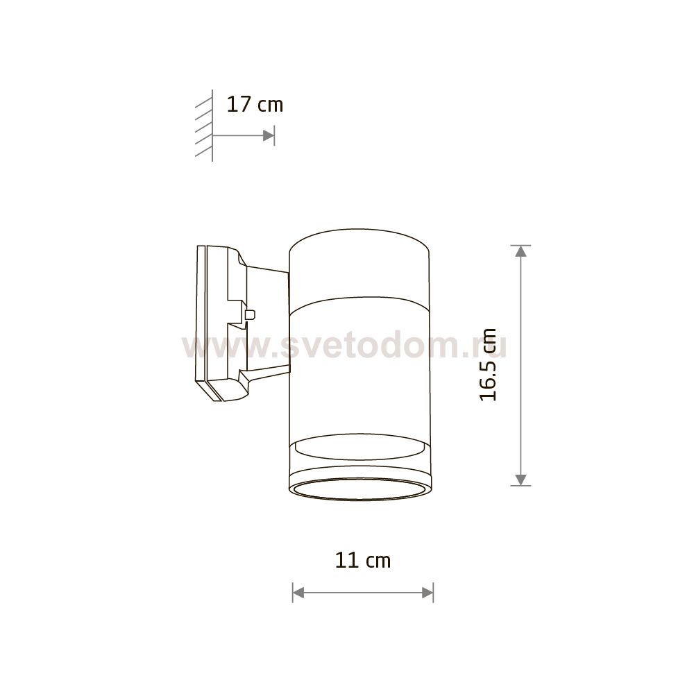 Уличный настенный светильник Nowodvorski Rock Pro Graphite (Cерия Rock Pro, Цвет Графит) арт. 10686