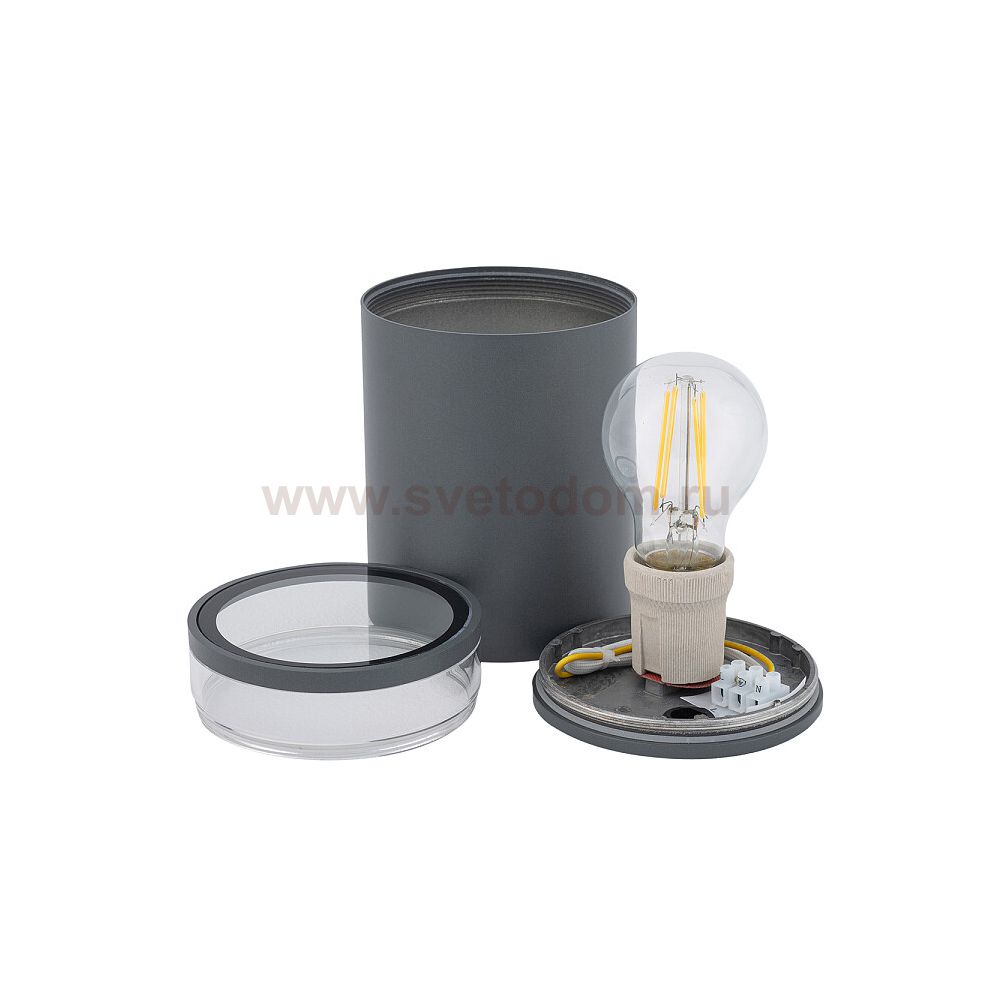 Уличный потолочный светодиодный светильник Nowodvorski Rock Pro Graphite (Cерия Rock Pro, Цвет Графит) арт. 10687