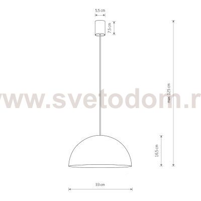 Подвесной светильник Nowodvorski Hemisphere Super S White (Cерия Hemisphere Super S, Цвет Белый) арт. 10695