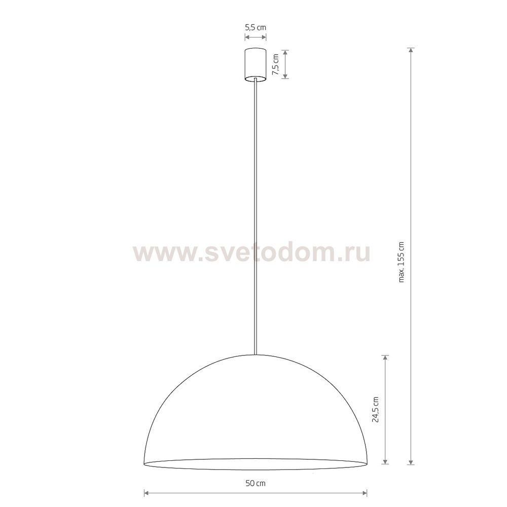 Подвесной светильник Nowodvorski Hemisphere Super L White (Cерия Hemisphere Super L, Цвет Белый) арт. 10696