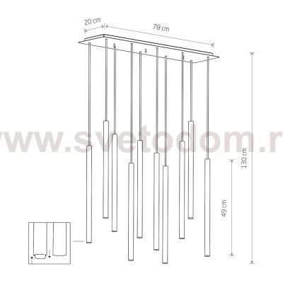 Потолочная люстра Nowodvorski Laser 490 Multicolour (Cерия Laser 490, Цвет Мультиколор) арт. 10705