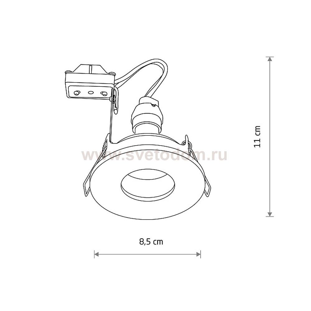 Встраиваемый светильник Nowodvorski Acre Brass (Cерия Acre, Цвет Латунь) арт. 10711