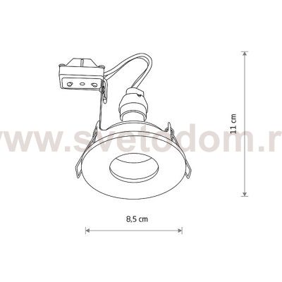 Встраиваемый светильник Nowodvorski Acre Brass (Cерия Acre, Цвет Латунь) арт. 10711