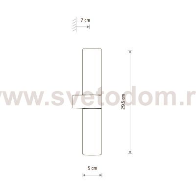 Настенный светильник Nowodvorski Natalie Black (Cерия Natalie, Цвет Черный) арт. 10728