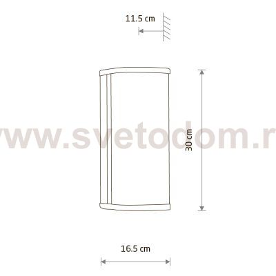 Настенный светильник Nowodvorski Palmas Led Brass (Cерия Palmas Led, Цвет Латунь) арт. 10730