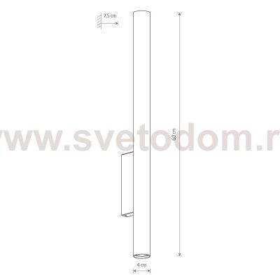 Настенный светильник Nowodvorski Fourty Wall XL White (Cерия Fourty Wall XL, Цвет Белый) арт. 10758