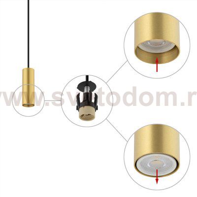 Подвесной светильник Nowodvorski Fourty S Brass/Black (Cерия Fourty S, Цвет Латунь/Черный) арт. 10766