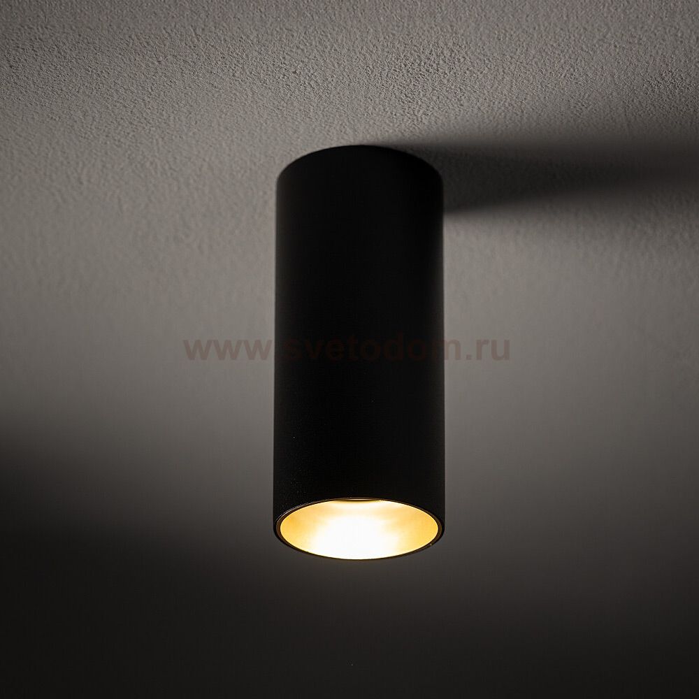 Потолочный cветильник Nowodvorski Mono S Black/Brass (Cерия Mono S, Цвет Черный/Латунь) арт. 10779