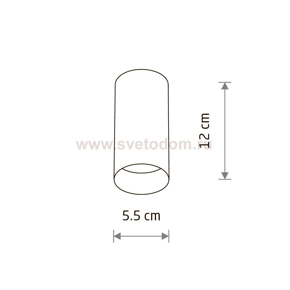 Потолочный cветильник Nowodvorski Mono S Satine Copper (Cерия Mono S, Цвет Сатиновая Медь) арт. 10781