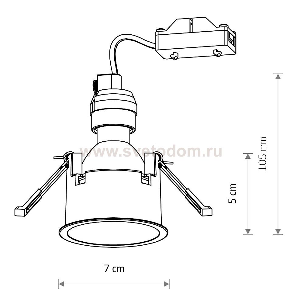Встраиваемый светильник Nowodvorski Cup 3 Set Black (Cерия Cup 3 Set, Цвет Черный) арт. 10794