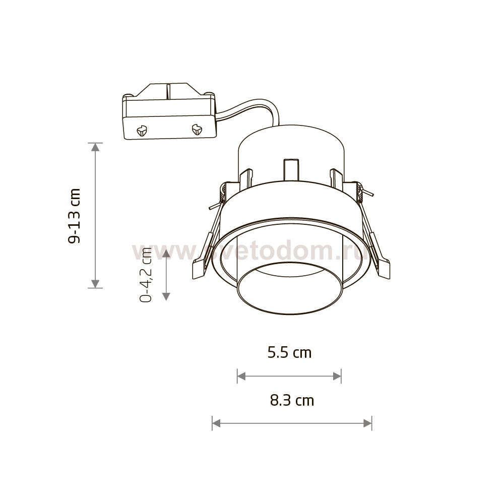Спот встраиваемый Nowodvorski Mono Slide Gold/White (Cерия Mono Slide, Цвет Золот/Белый) арт. 10798