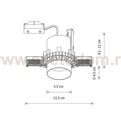 Спот встраиваемый Nowodvorski Mono Slide Trimless White (Cерия Mono Slide Trimless, Цвет Белый) арт. 10802