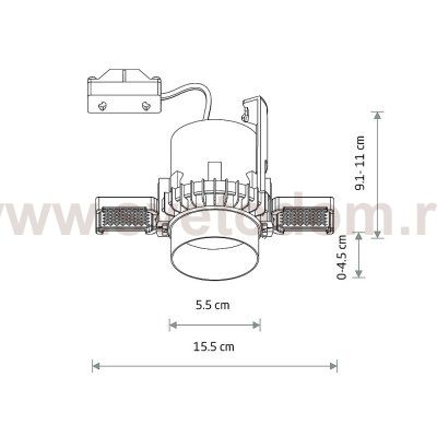 Спот встраиваемый Nowodvorski Mono Slide Trimless White/Gold (Cерия Mono Slide Trimless, Цвет Белый/Золото) арт. 10804
