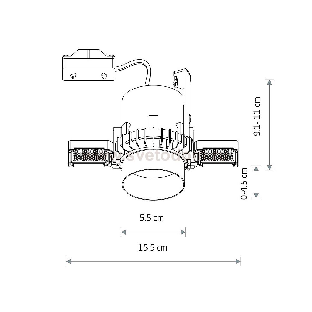 Спот встраиваемый Nowodvorski Mono Slide Trimless Satine Chocolate (Cерия Mono Slide Trimless, Цвет Сатиновый Шоколад) арт. 10806