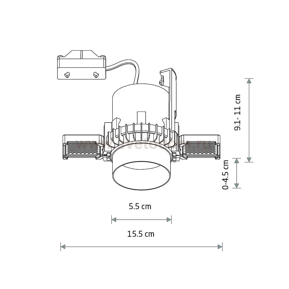 Спот встраиваемый Nowodvorski Mono Slide Trimless Satine Copper (Cерия Mono Slide Trimless, Цвет Сатиновая Медь) арт. 10807