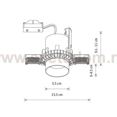 Спот встраиваемый Nowodvorski Mono Slide Trimless Satine Copper (Cерия Mono Slide Trimless, Цвет Сатиновая Медь) арт. 10807