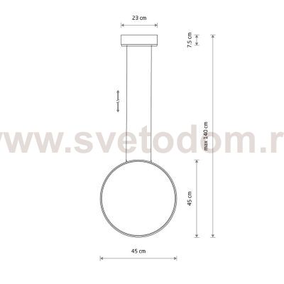 Подвесная люстра Nowodvorski Circolo Led S Black (Cерия Circolo Led S, Цвет Черный) арт. 10810