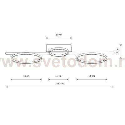 Настенно-потолочный светильник Nowodvorski Circolo Led Black (Cерия Circolo Led, Цвет Черный) арт. 10816