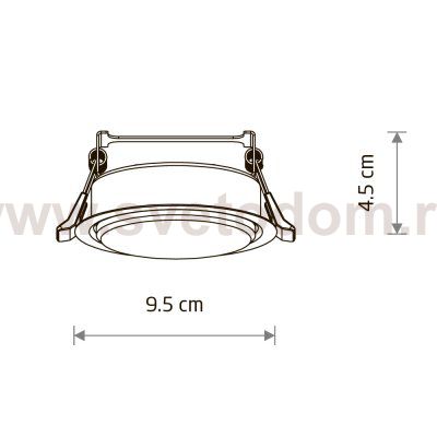 Встраиваемый светильник Nowodvorski Uno S Black (Cерия Uno S, Цвет Черный) арт. 10841