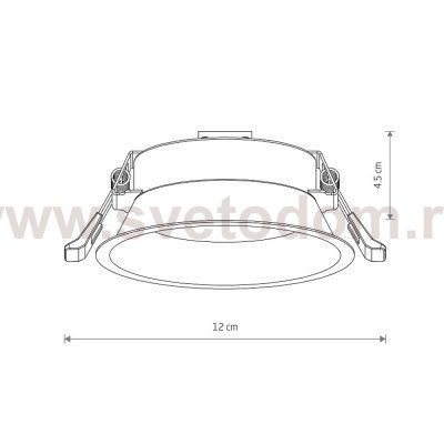 Встраиваемый светильник Nowodvorski Uno M White (Cерия Uno M, Цвет Белый) арт. 10842